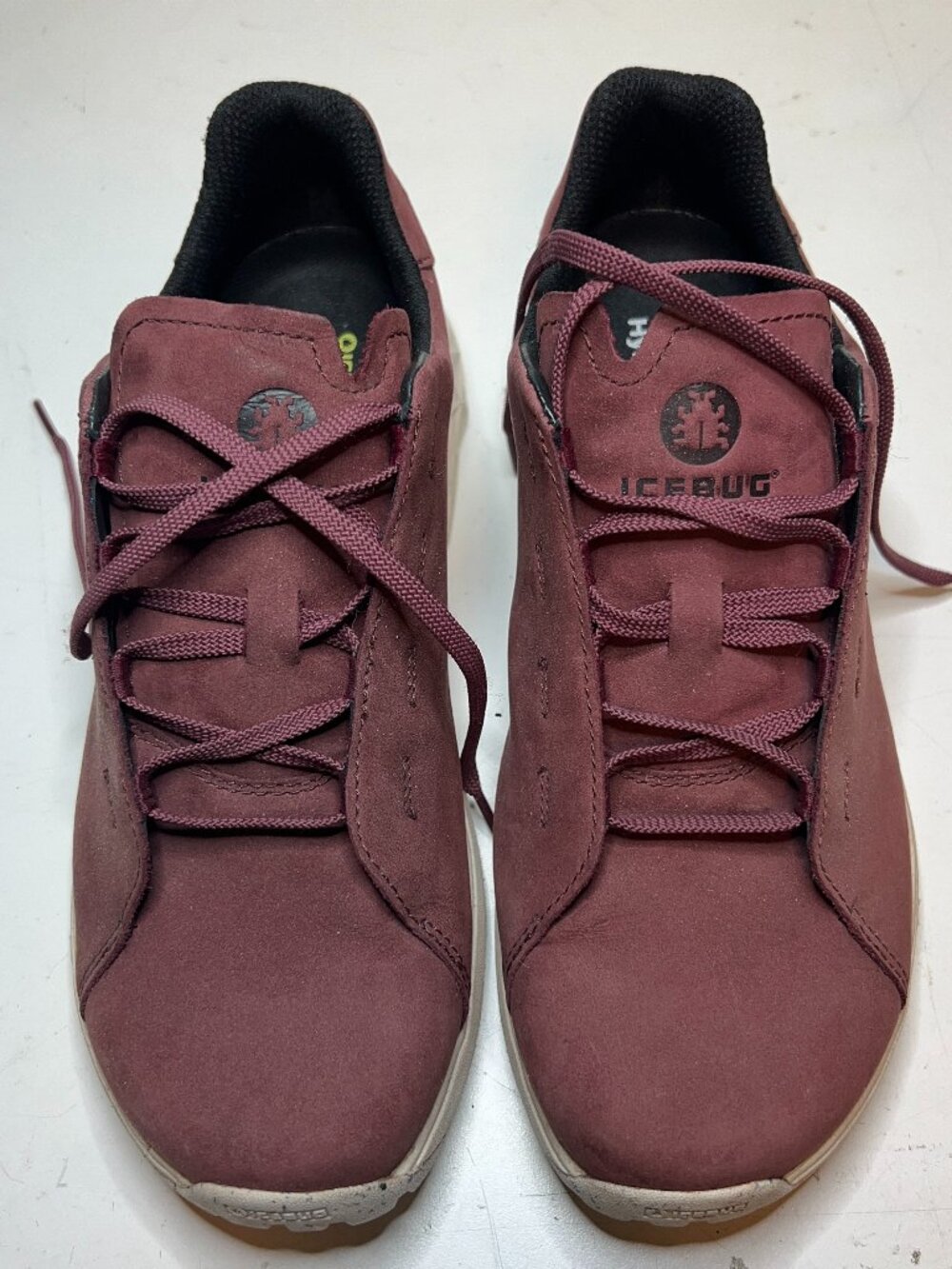 ICEBUG Loe Biosole Walking Sneakers RB9X Burgundy Nubuck Leather
